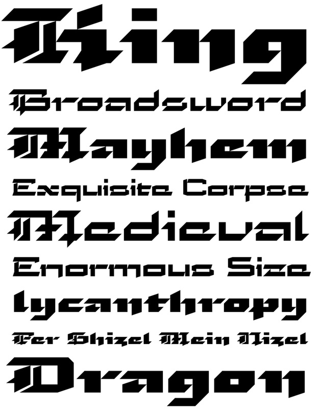 dark gothic fonts